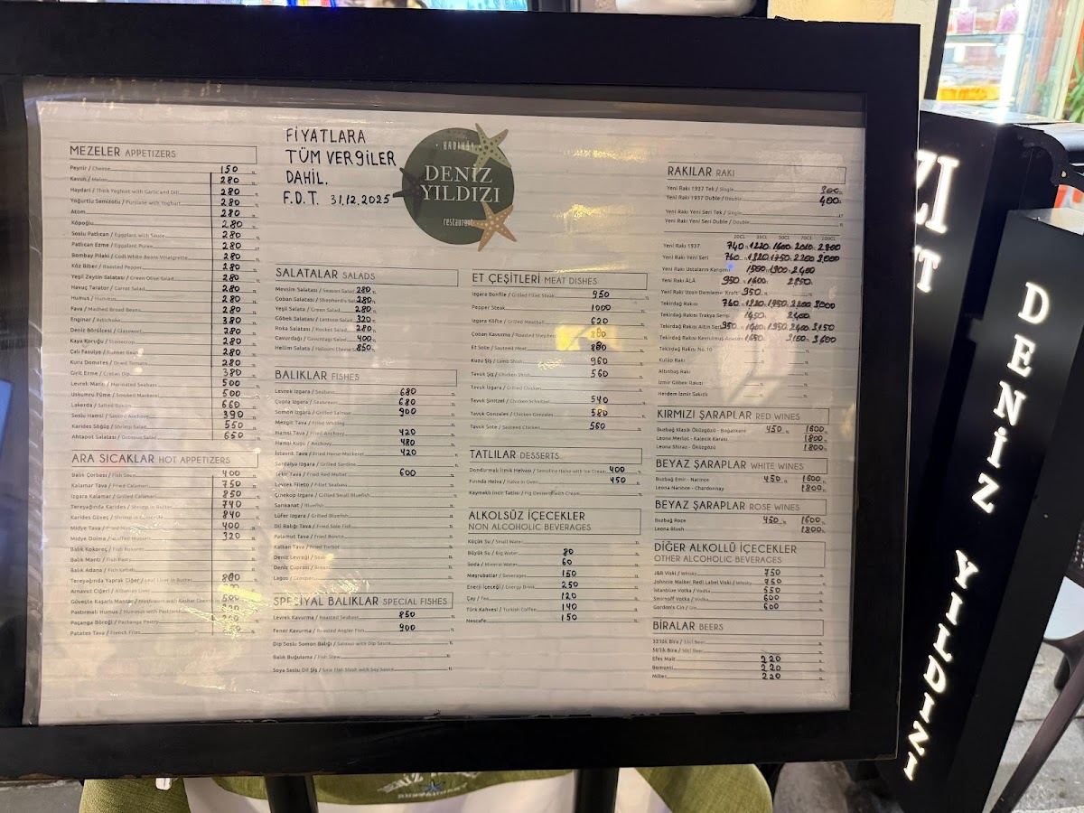 Menu Deniz Yildizi Restaurant-6